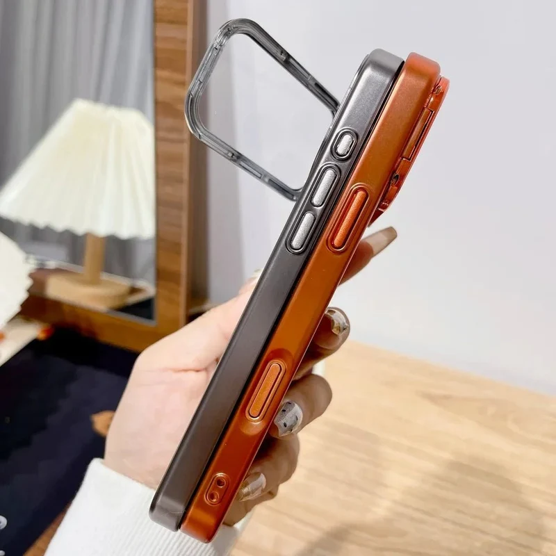 STANDLUX – Ultradünne Premium-Hülle mit faltbarem Kameraständer für iPhone 17 Serie