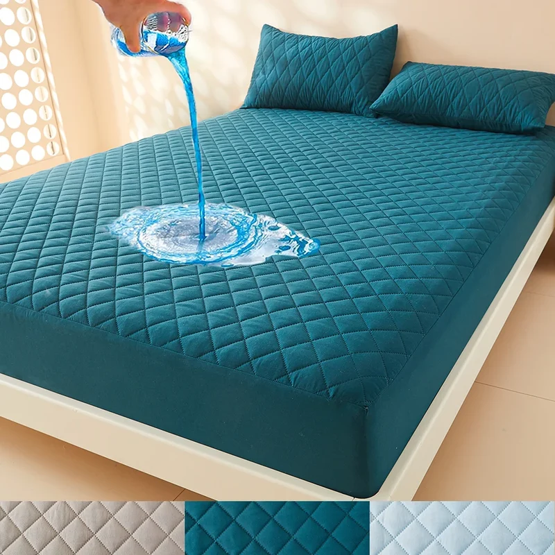 3D Luftgewebedicke Matratzenabdeckung – 100% wasserdicht, atmungsaktiv, für Queen-Size Matratzen