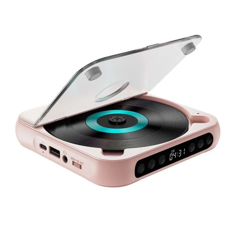 Tragbarer CD-Player – Bluetooth 5.3 mit Wiederaufladbarem Akku