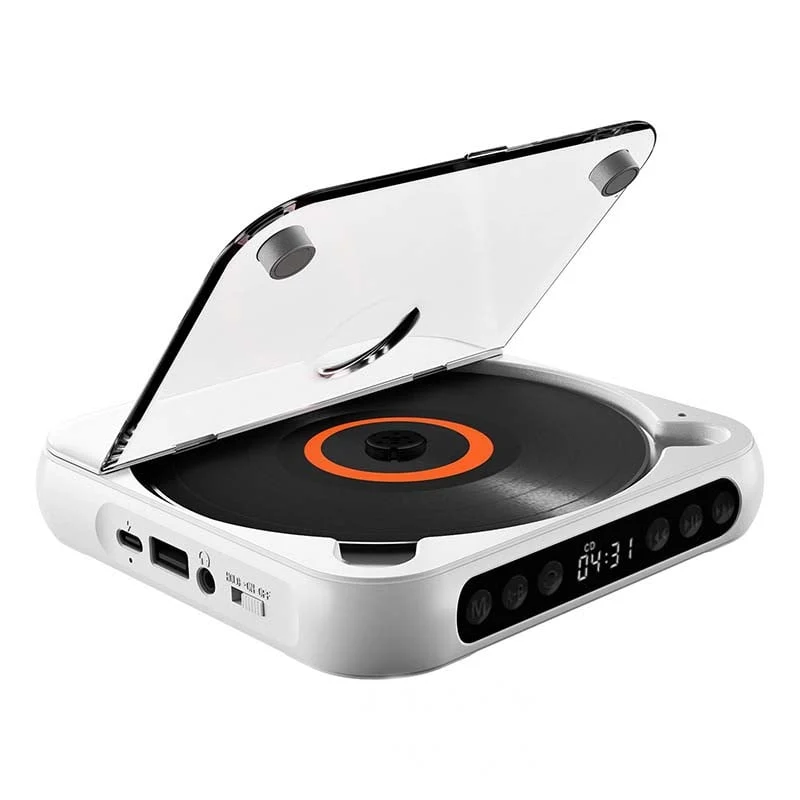 Tragbarer CD-Player – Bluetooth 5.3 mit Wiederaufladbarem Akku