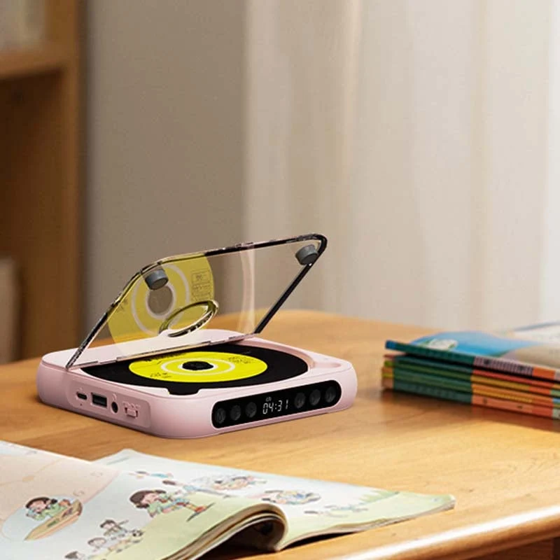 Tragbarer CD-Player – Bluetooth 5.3 mit Wiederaufladbarem Akku