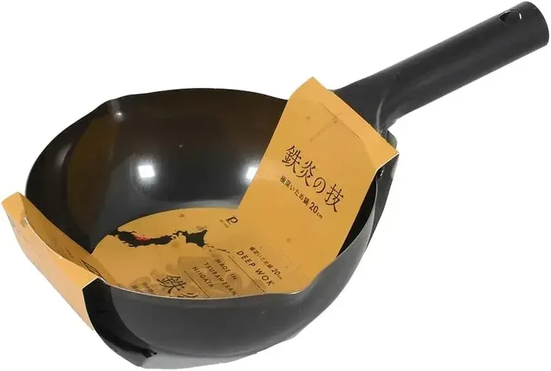 Pearl Metal Iron Japanese Stir Fry Cooking Pan - Wok