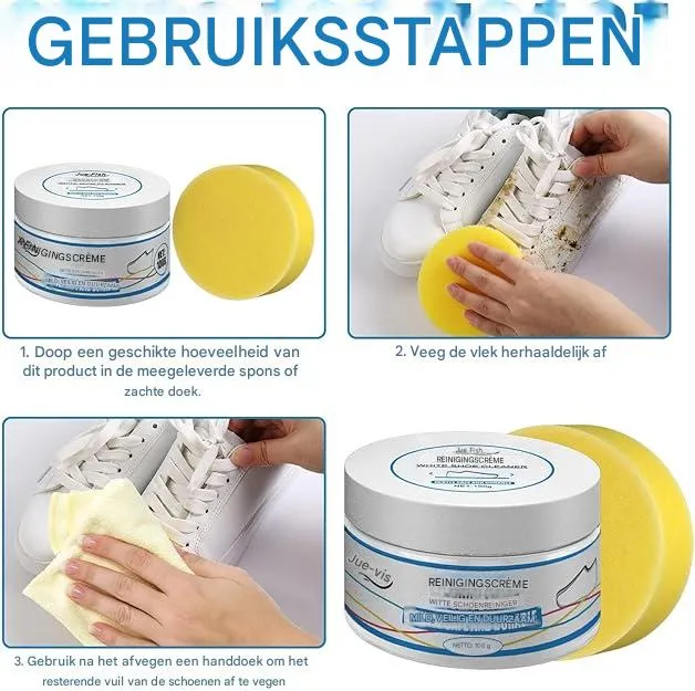 FreshShoe Sneaker-Creme – Reinigt & pflegt alle Materialien, 100 ml