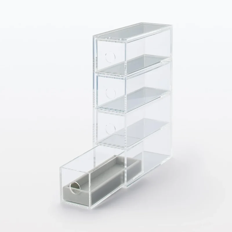 Muji Velour Box Divider for Glasses & Accessories 5x16.5x2cm