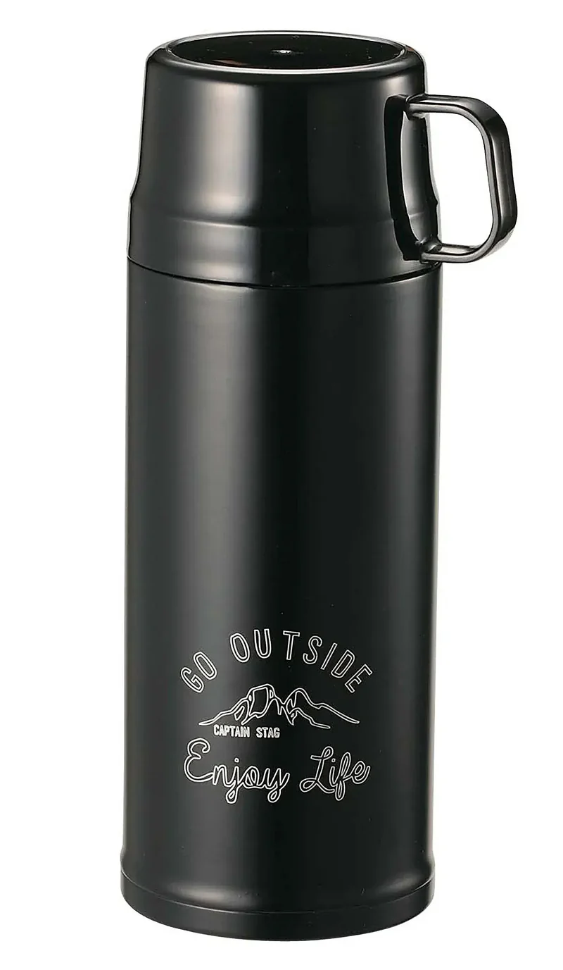 Captain Stag 2WAY Vacuum Double Wall Stainless Steel Bottle