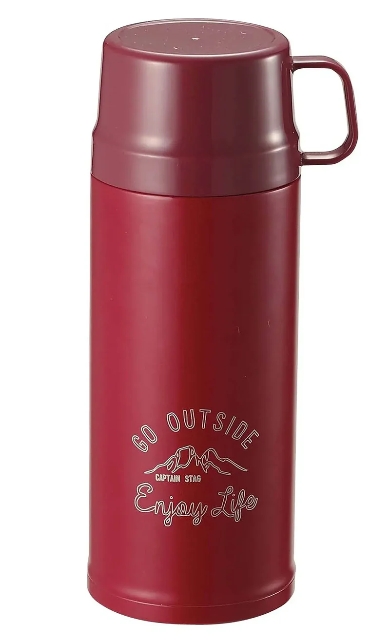Captain Stag 2WAY Vacuum Double Wall Stainless Steel Bottle