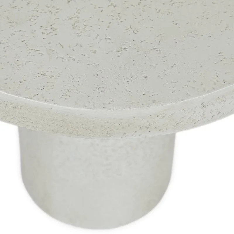 PIECES Beistelltisch – Moderner Akzenttisch In Travertin-Optik Mit Skulpturalem Design