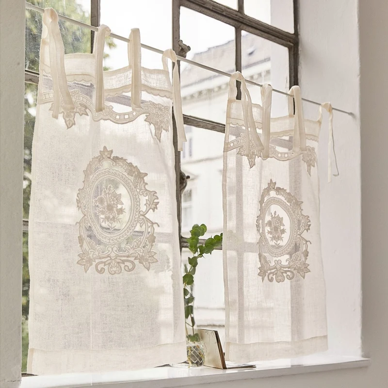 MESNAY Bistrogardine – Romantische Spitzengardine Mit Vintage-Charme