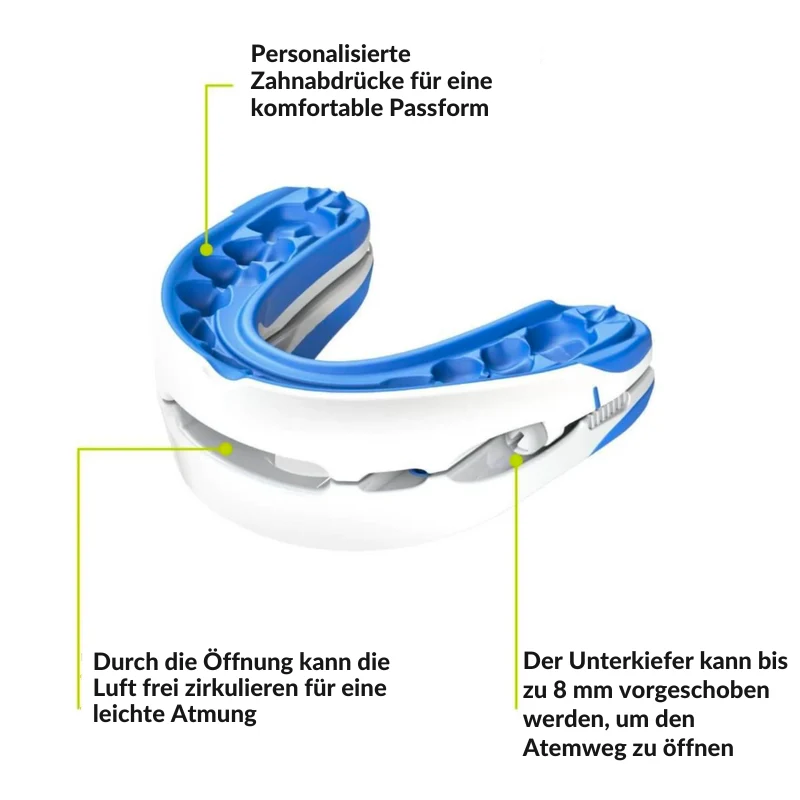 Anti Schnarch Mundstück – Verstellbares Schlaf-Mundstück mit Ergonomischer Passform