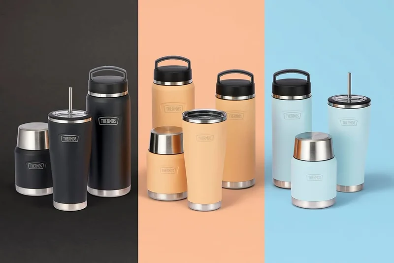 ICON SERIES ASHA-945 MEL Thermos Hydration Bottle 32 oz Cold Retention Melon Thermos