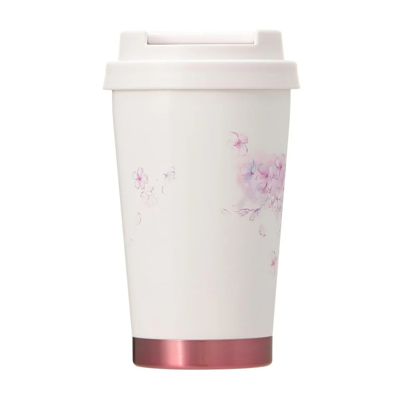 Starbucks Sakura2025 Beige Stainless Steel Tumbler 355ml Coffee Gift