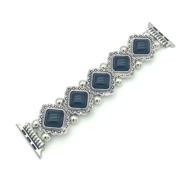 Casavine – Künstlerisches Smartwatch-Armband in Türkis im Boho-Design
