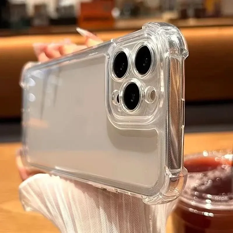 Aufprall Garde – Stoßfestes Transparentes Stoßfänger-Gehäuse Für iPhone