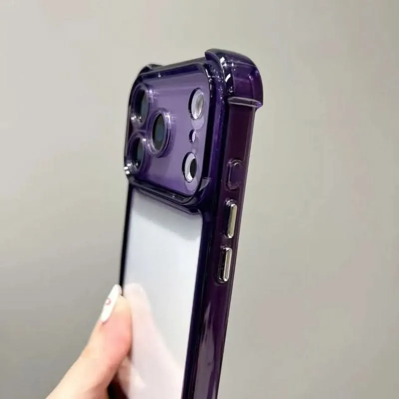 Aufprall Garde – Stoßfestes Transparentes Stoßfänger-Gehäuse Für iPhone