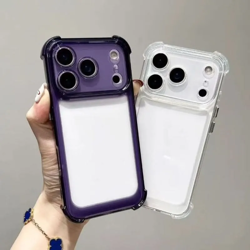 Aufprall Garde – Stoßfestes Transparentes Stoßfänger-Gehäuse Für iPhone