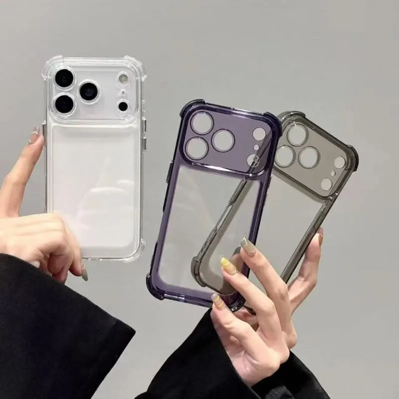 Aufprall Garde – Stoßfestes Transparentes Stoßfänger-Gehäuse Für iPhone