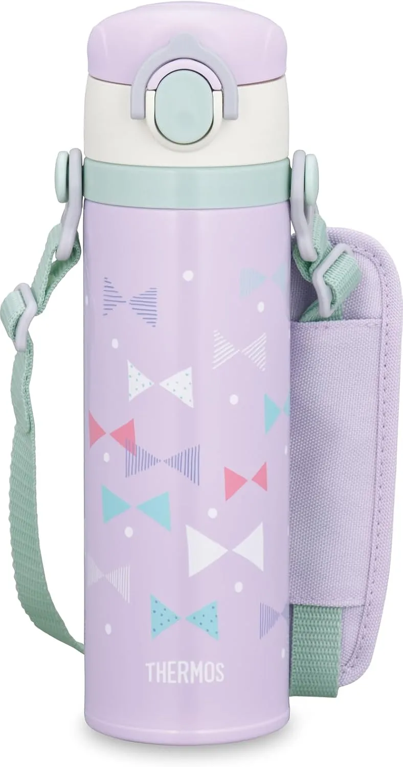 Thermos JOI-501DS POP Vacuum Insulated Kids Mobile Mug 16.9 fl oz Minnie Pop Pink with Removable Strap Shoulder Thermos
