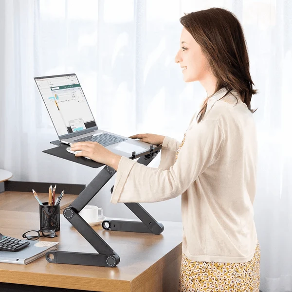 Flexständer 360 – Laptopständer – Ergonomisch Und Höhenverstellbar Für Gesunde Haltung Beim Arbeiten