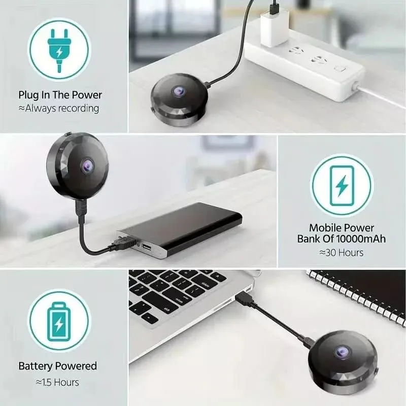 Sicherheitskamera Klein – Magnetische Klein-WLAN-Kamera 1080P HD Für Diskrete Überwachung