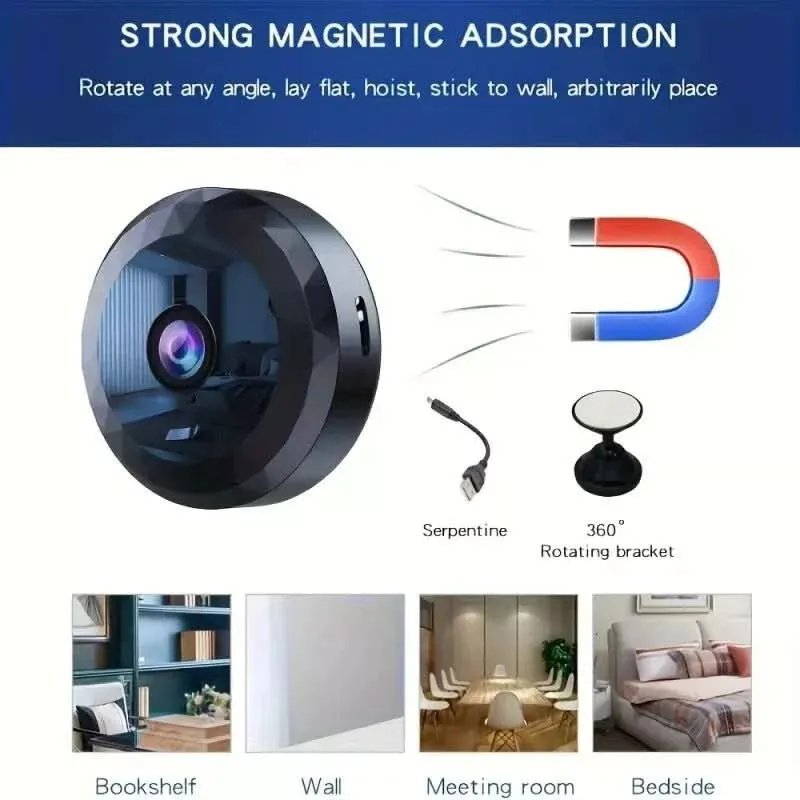 Sicherheitskamera Klein – Magnetische Klein-WLAN-Kamera 1080P HD Für Diskrete Überwachung