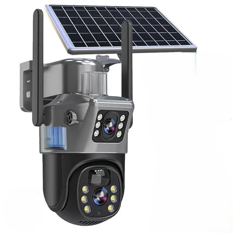 DualSchutz Solar 4K – Drahtlose Überwachungskamera mit Solarmodul und 360° Anwendungs-Steuerung