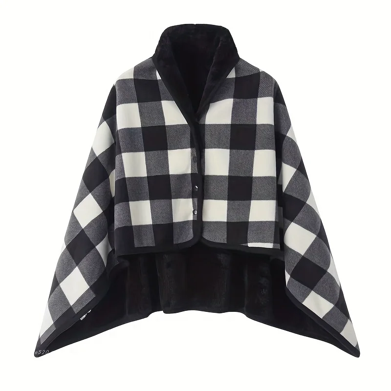 WarmDrape – Tragbare Flanell-Schal-Decke One Size für Zuhause & Büro