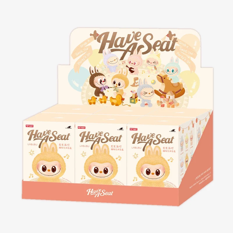 Pop Mart LABUBU THE MONSTERS Have a Seat Plush series [Assortment Box]