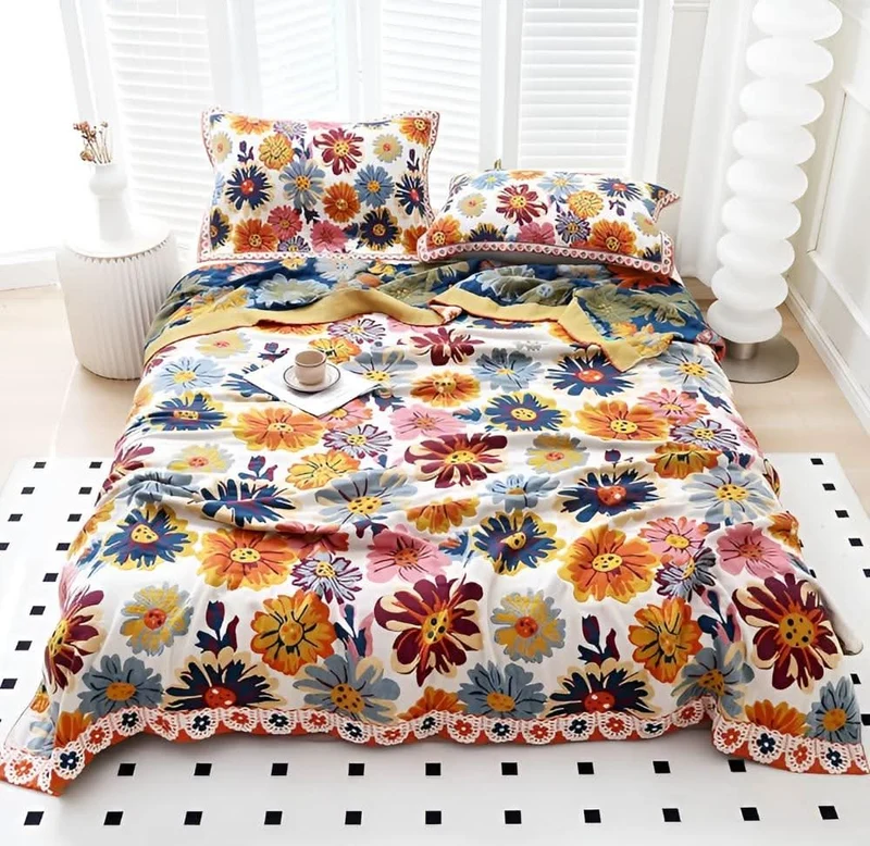 BloomBright - Weiche Stoff-Decke