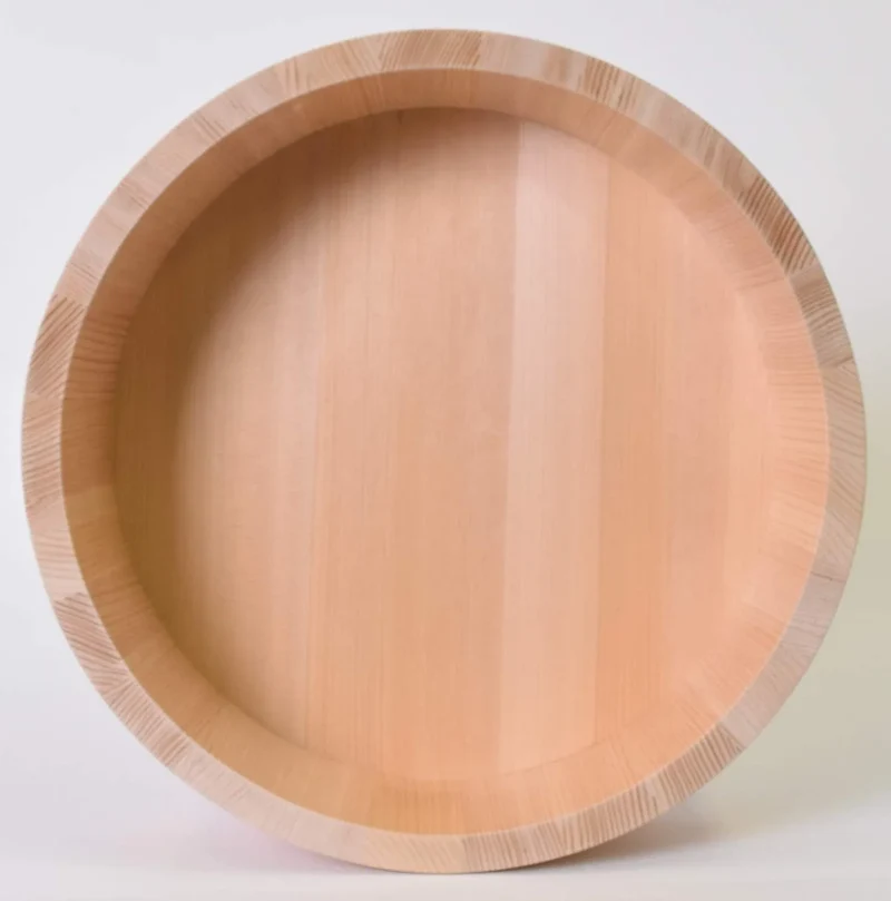 Kiso Crafts Ohitsu Wooden Sawara Sushi Rice Stand