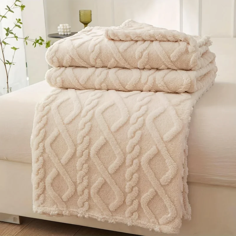 Flauschige Coral Decke Für Sofa & Bett | Leicht, Weich & Vielseitig