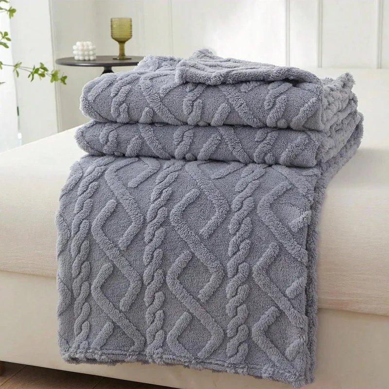 Flauschige Coral Decke Für Sofa & Bett | Leicht, Weich & Vielseitig