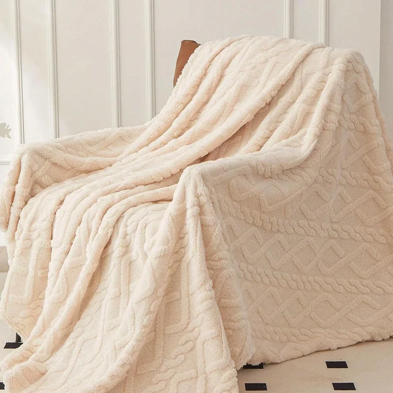 Flauschige Coral Decke Für Sofa & Bett | Leicht, Weich & Vielseitig