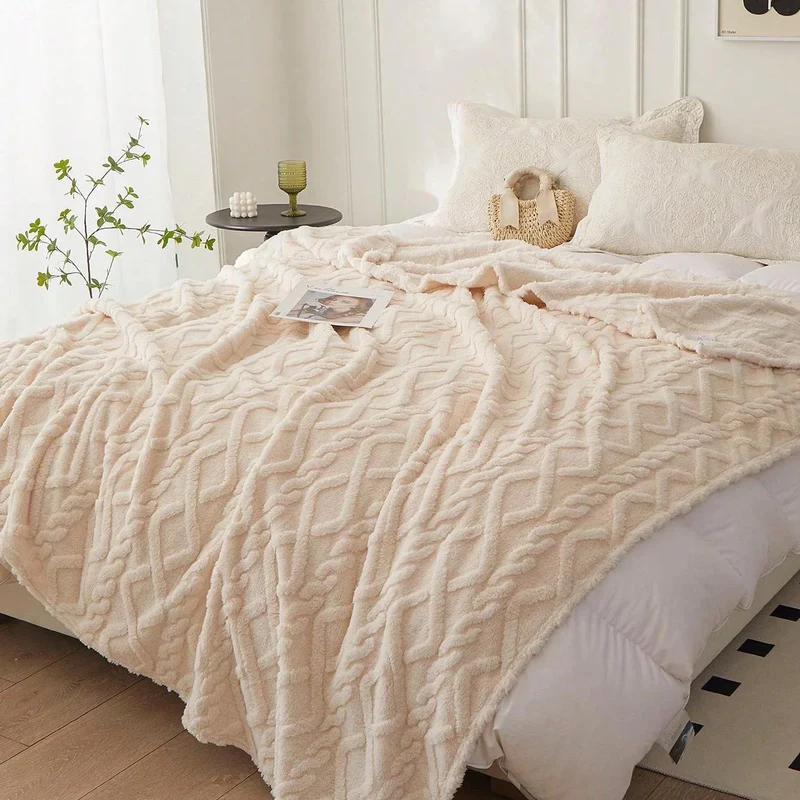 Flauschige Coral Decke Für Sofa & Bett | Leicht, Weich & Vielseitig
