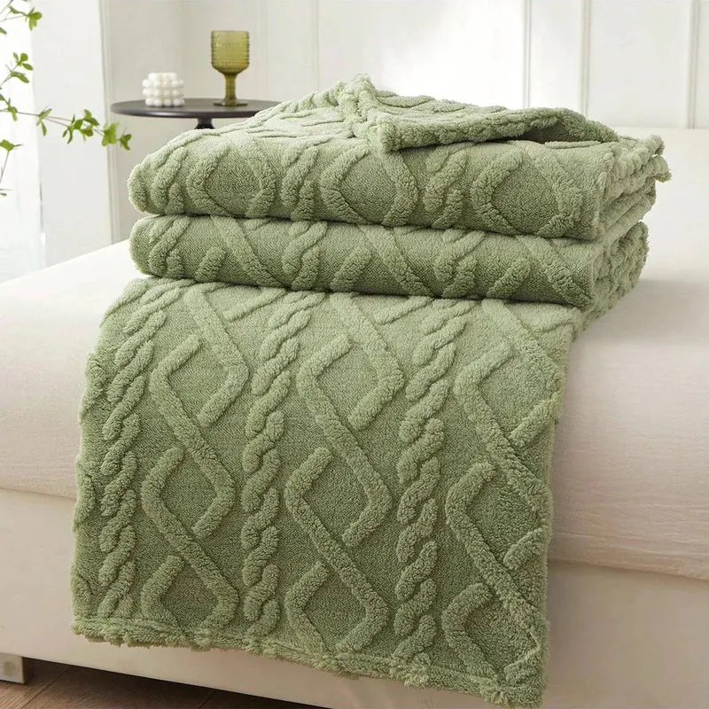 Flauschige Coral Decke Für Sofa & Bett | Leicht, Weich & Vielseitig