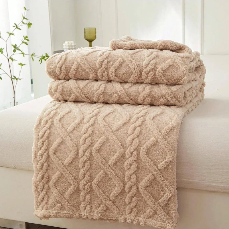 Flauschige Coral Decke Für Sofa & Bett | Leicht, Weich & Vielseitig