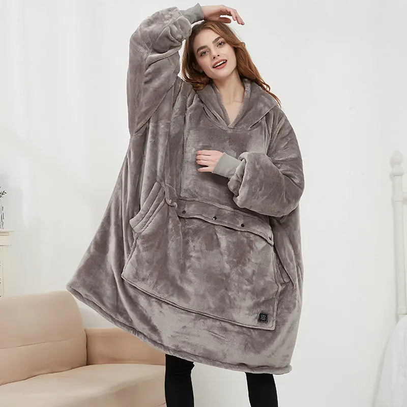 CozyHood - Wärmender Strick-Hoodie für faule Männer