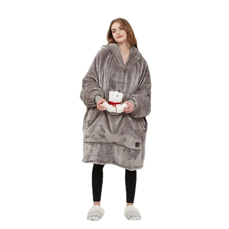 CozyHood - Wärmender Strick-Hoodie für faule Männer