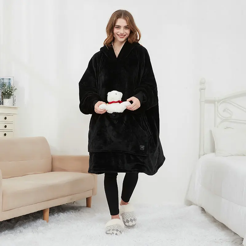 CozyHood - Wärmender Strick-Hoodie für faule Männer