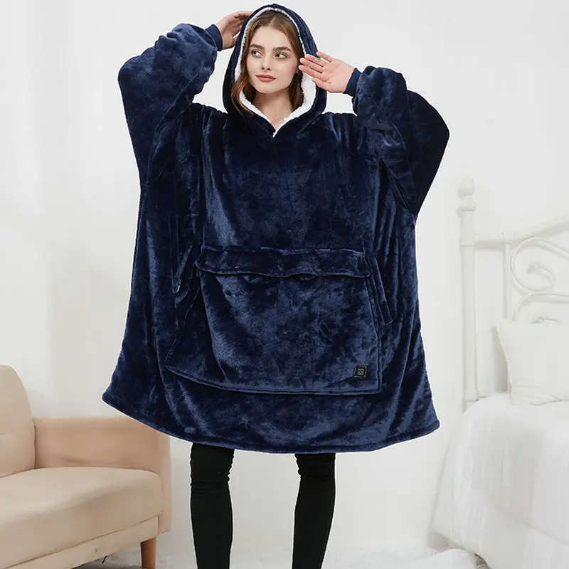 CozyHood - Wärmender Strick-Hoodie für faule Männer