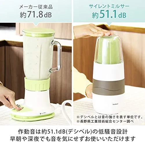 Iwatani Silent Blender Grater Cutter Set Ifm-S30G Red: Efficient Kitchen Tool