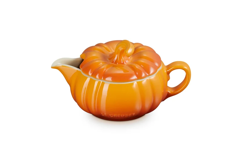 Le Creuset Pumpkin Gravy Boat 400ml Horse Chestnut Microwave Oven Safe