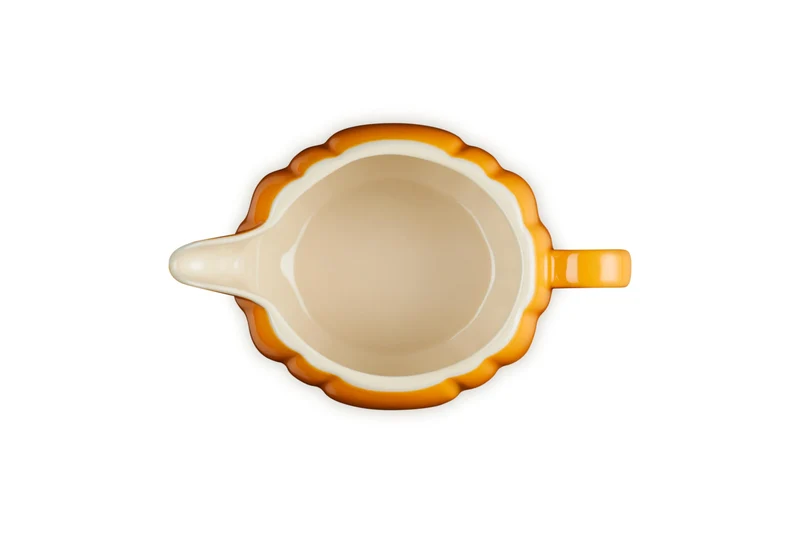 Le Creuset Pumpkin Gravy Boat 400ml Horse Chestnut Microwave Oven Safe