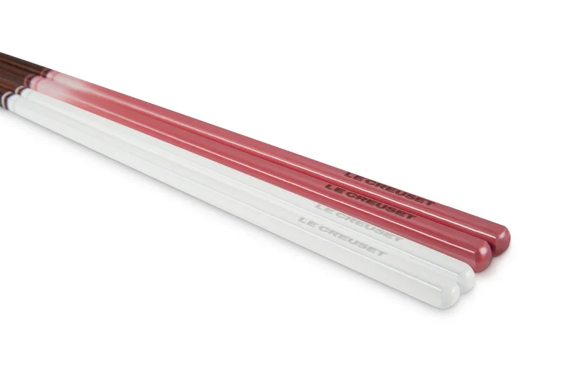 Le Creuset Chopsticks Set of 2 Rose Quartz White Perfect for Weddings Gifts