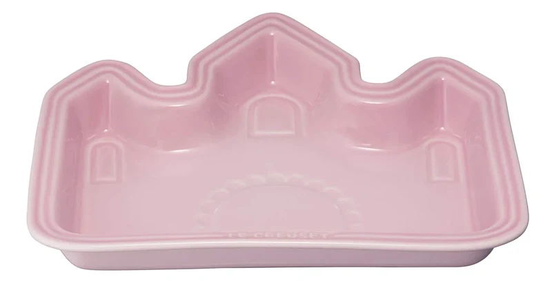 Le Creuset Milky Pink Baby Lunch Plate Castle Microwave Safe for Girls