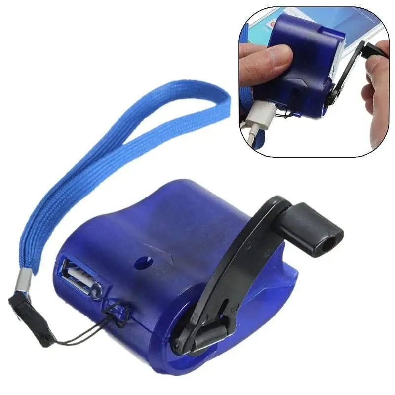Überlebensladung – Tragbares USB-Notfall-Ladegerät Mit Handkurbel Für Draußen-Abenteuer