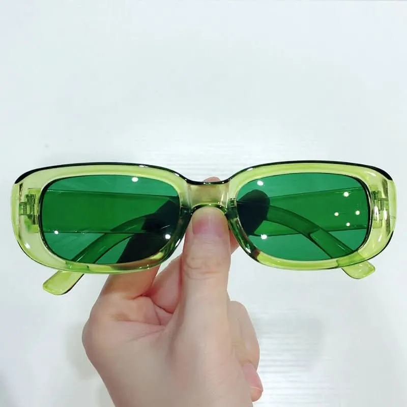 Altmodischer Schatten – Rechteckige Damen-Sonnenbrille Im Retro-Stil Mit UV400-Schutz