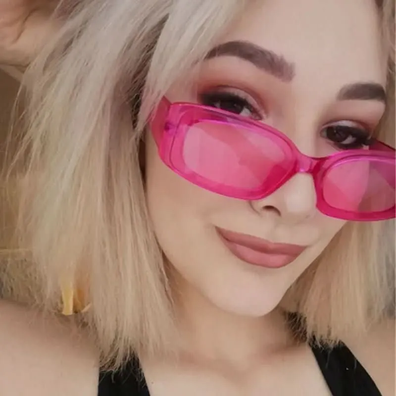 Altmodischer Schatten – Rechteckige Damen-Sonnenbrille Im Retro-Stil Mit UV400-Schutz