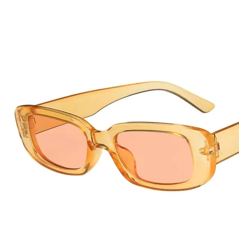 Altmodischer Schatten – Rechteckige Damen-Sonnenbrille Im Retro-Stil Mit UV400-Schutz