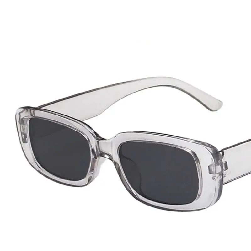 Altmodischer Schatten – Rechteckige Damen-Sonnenbrille Im Retro-Stil Mit UV400-Schutz