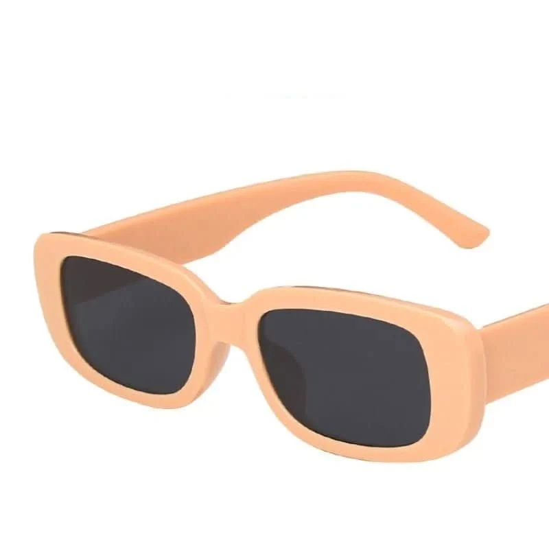 Altmodischer Schatten – Rechteckige Damen-Sonnenbrille Im Retro-Stil Mit UV400-Schutz